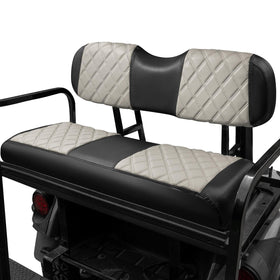 NOKINS rear seat cushion cover in Oyster Gray and Black protects wear and upgrades your ride.