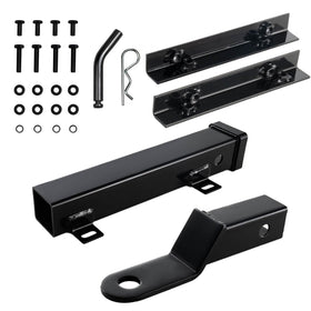 NOKINS golf cart rear seat hitch in stainless steel provides flexible cargo options.