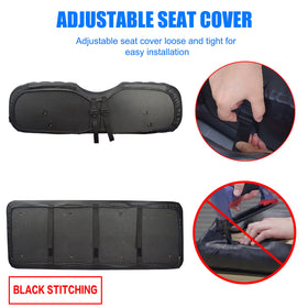 Vinyl seat cover from NOKINS RS Diamond is UV-resistant for lasting color outdoors.