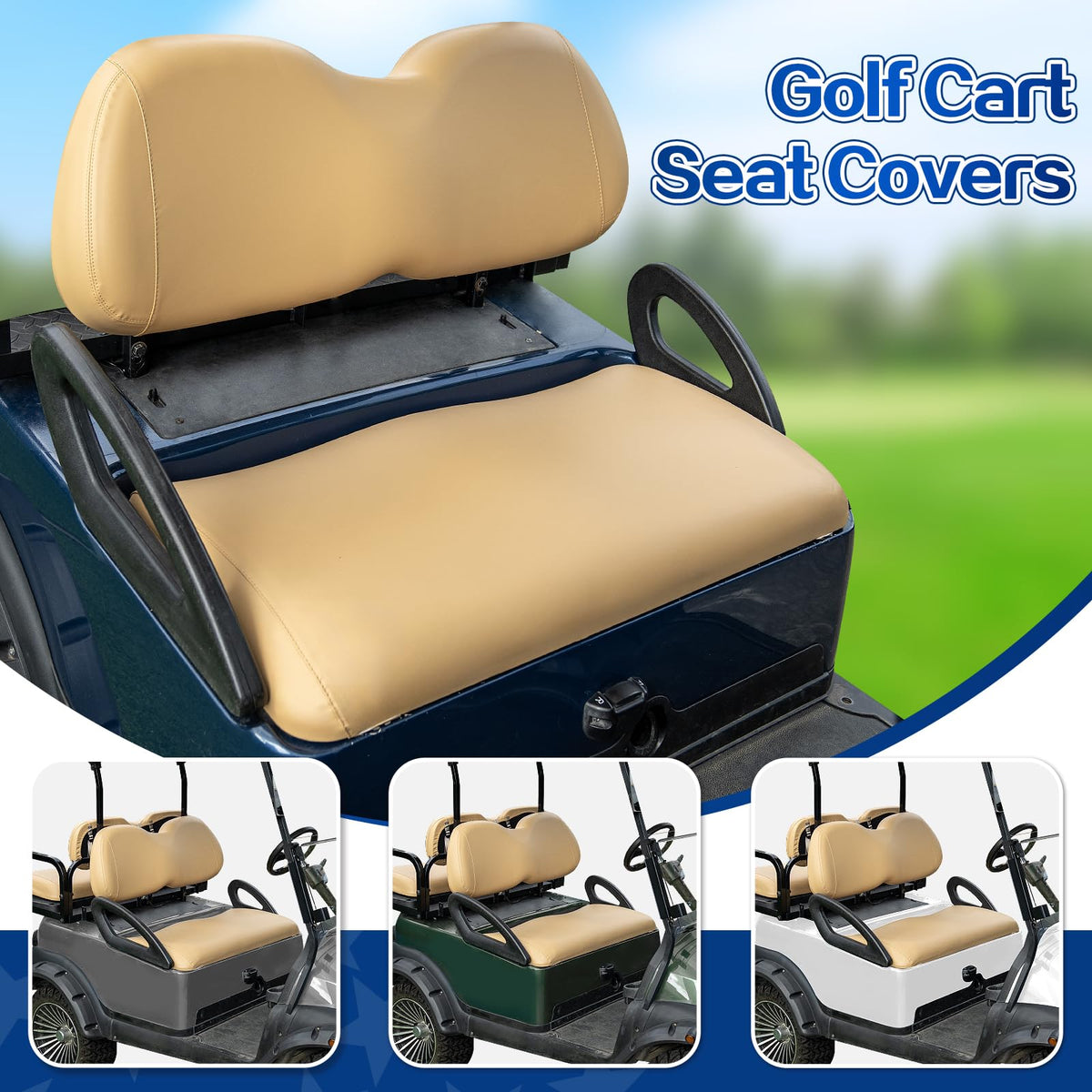 NOKINS backrest cover shown with waterproof vinyl, easy wipe-clean surface.