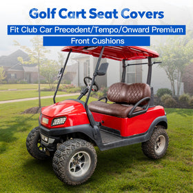 NOKINS golf cart backrest cover showing protective, long-lasting material.