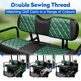 NOKINS breathable foam padding improves comfort on long golf cart rides