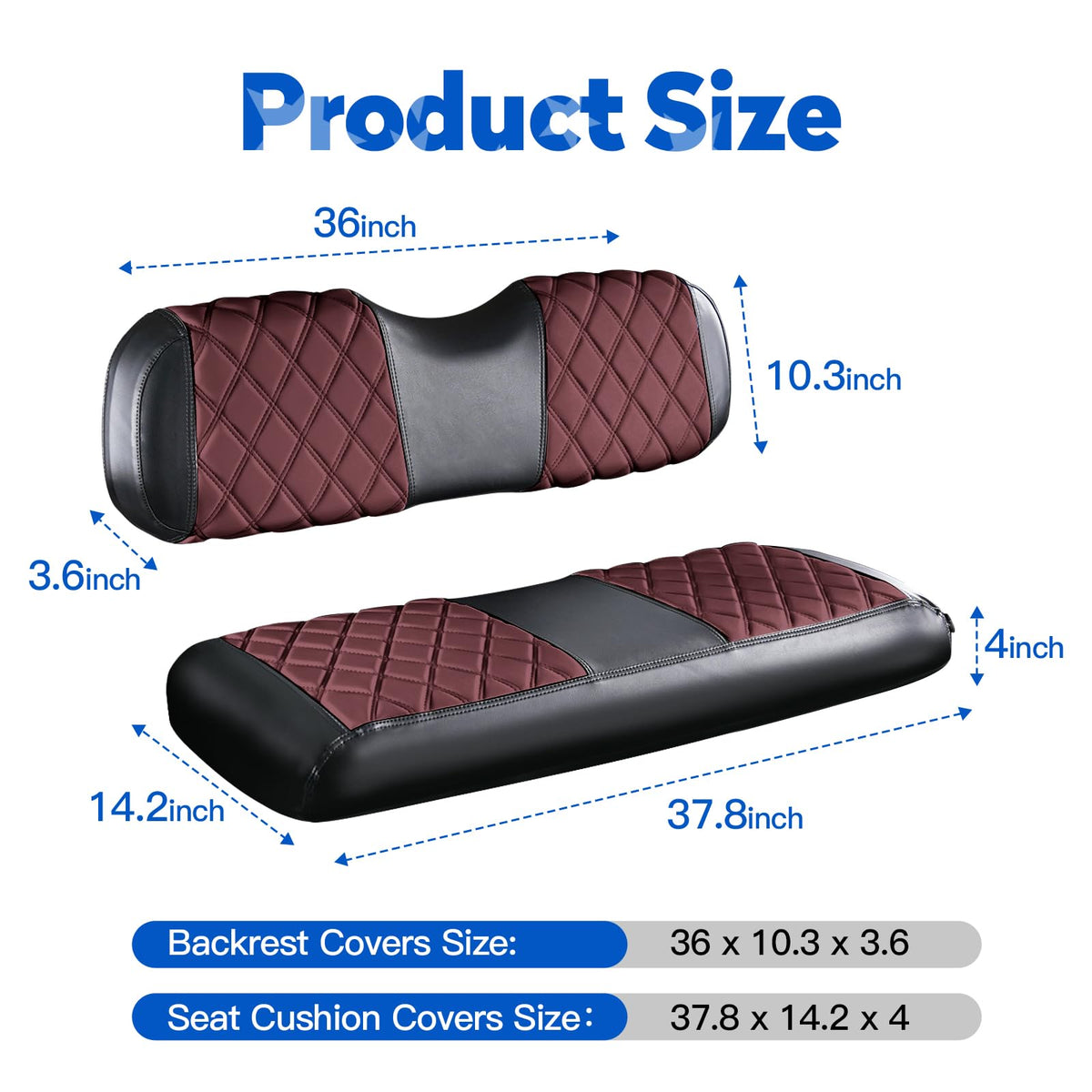 NOKINS breathable vinyl keeps seats cooler and easy to wipe.