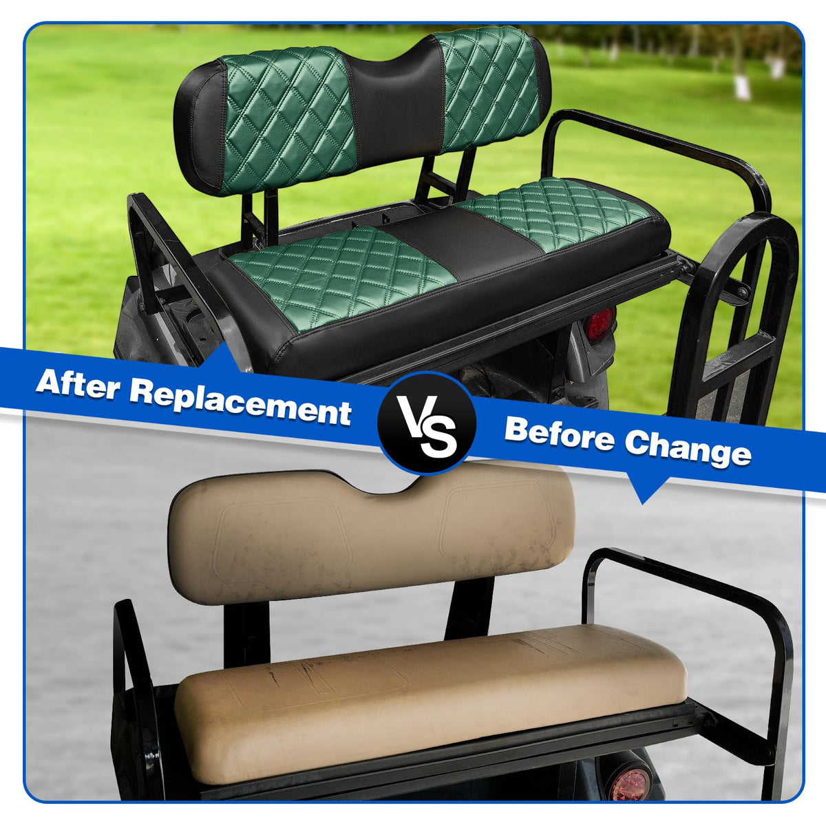 NOKINS diamond pattern design enhances interior look of your cart