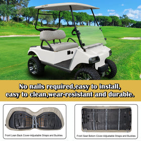 NOKINS golf cart seat cover for DS original offers padded comfort on long rides.