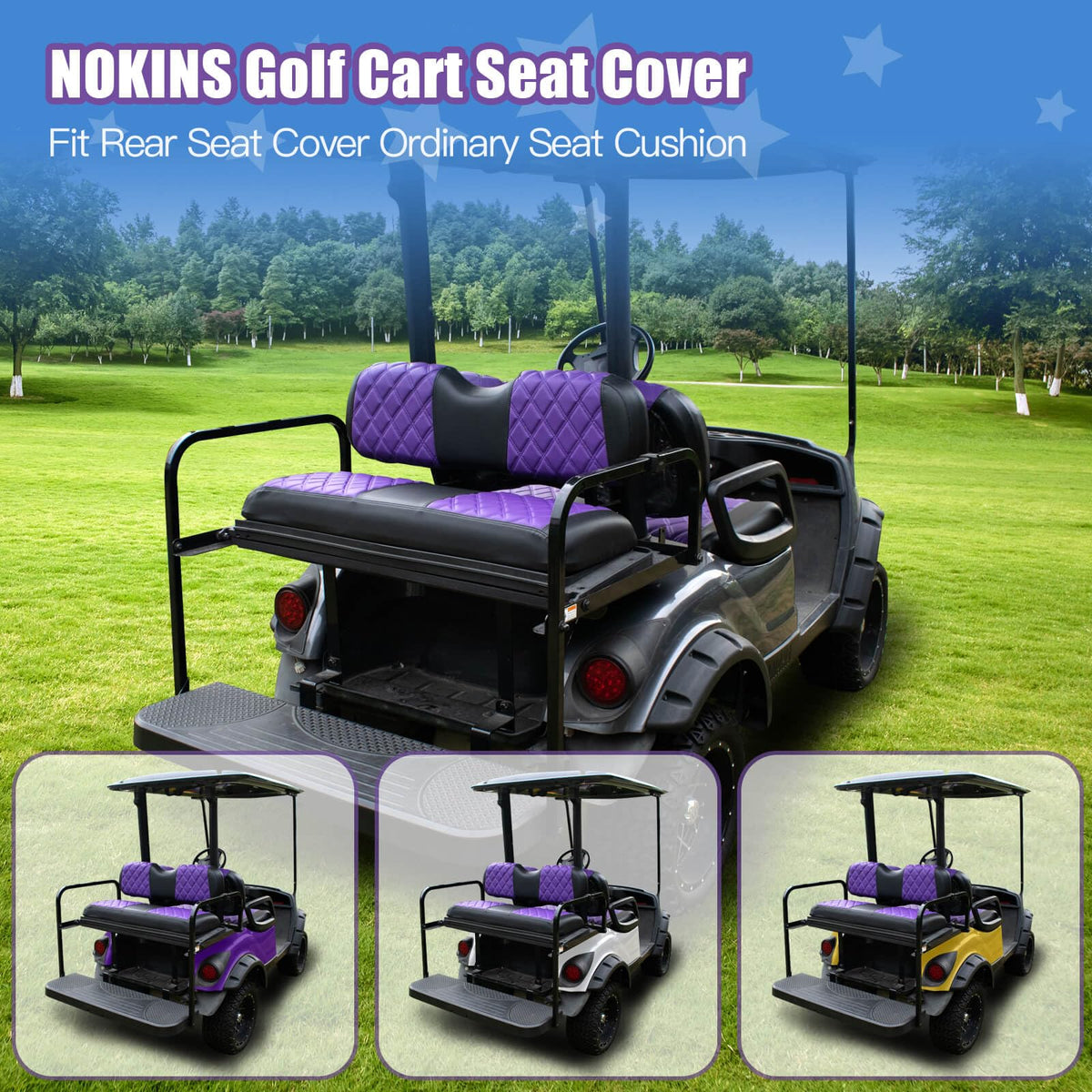 Close-up of NOKINS durable material for long-lasting seat protection