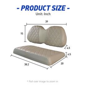 NOKINS durable vinyl resists UV exposure for daily golf cart use.