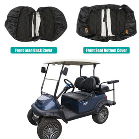 NOKINS front-seat cover withstands cold weather without cracking or fading.