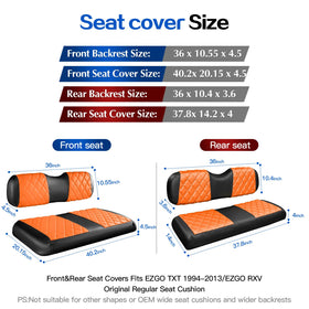 NOKINS front-seat cover easily installs over original cushions.
