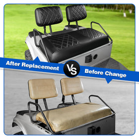 NOKINS golf cart seat cover kit offers a refreshed, premium look for aging seats