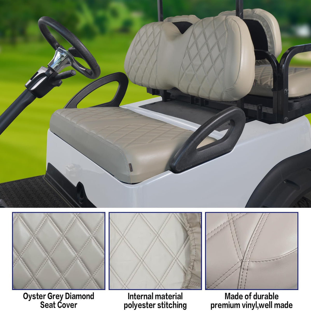 NOKINS fully molded design seat cover fits Club Car Precedent.