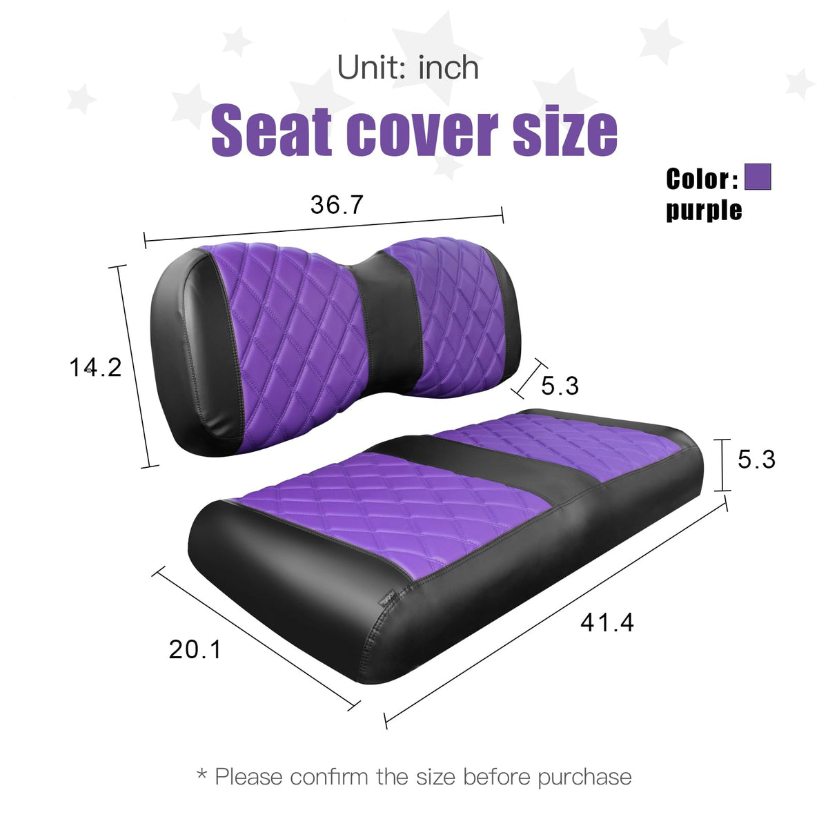 NOKINS installation-free front seat cover, easy to fit over existing seats.