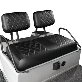 NOKINS golf cart seat cover kit—front and backrests with durable black stitching for Club Car DS