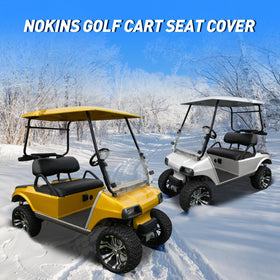 NOKINS smooth-style seat cover enhances cart aesthetics without busy patterns.