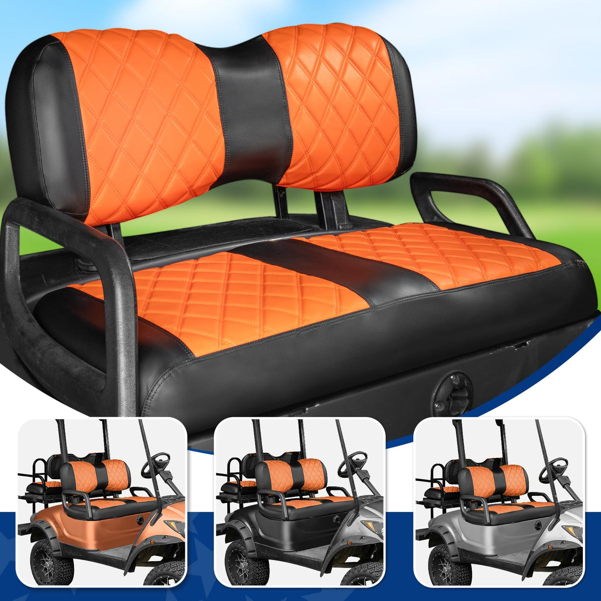 NOKINS UV-resistant vinyl seat cover resists fading for long-lasting color.
