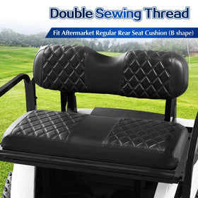 NOKINS breathable foam padding visible beneath seat cover for comfort