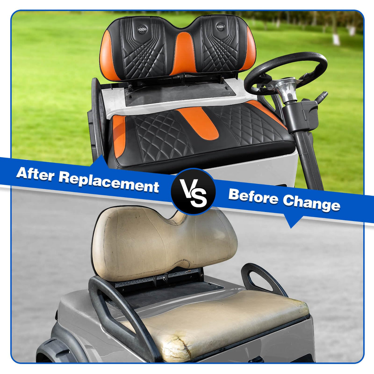 NOKINS durable surface resists scratches and fading on seats