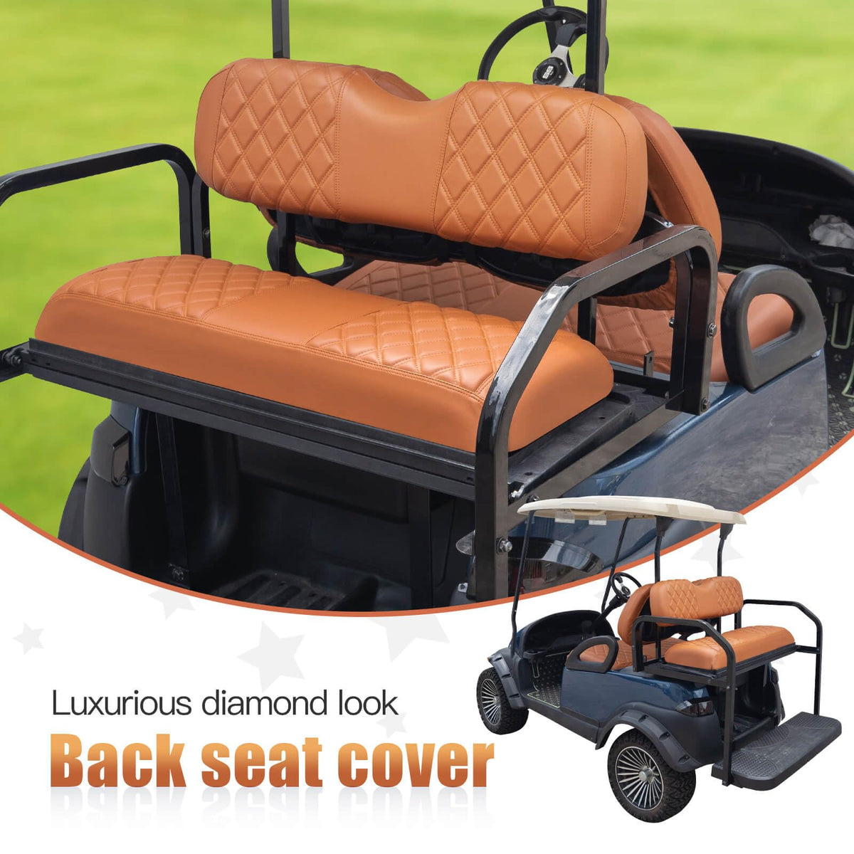 NOKINS easy-install seat cover shows quick setup