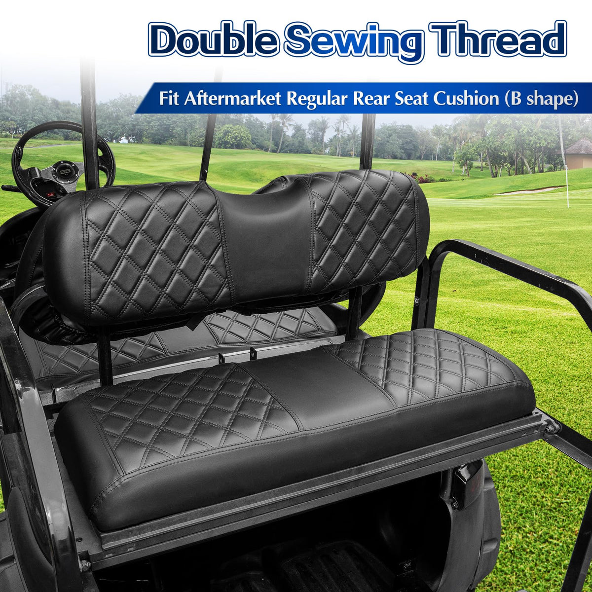 NOKINS easy-install golf cart seat covers with straps and buckles
