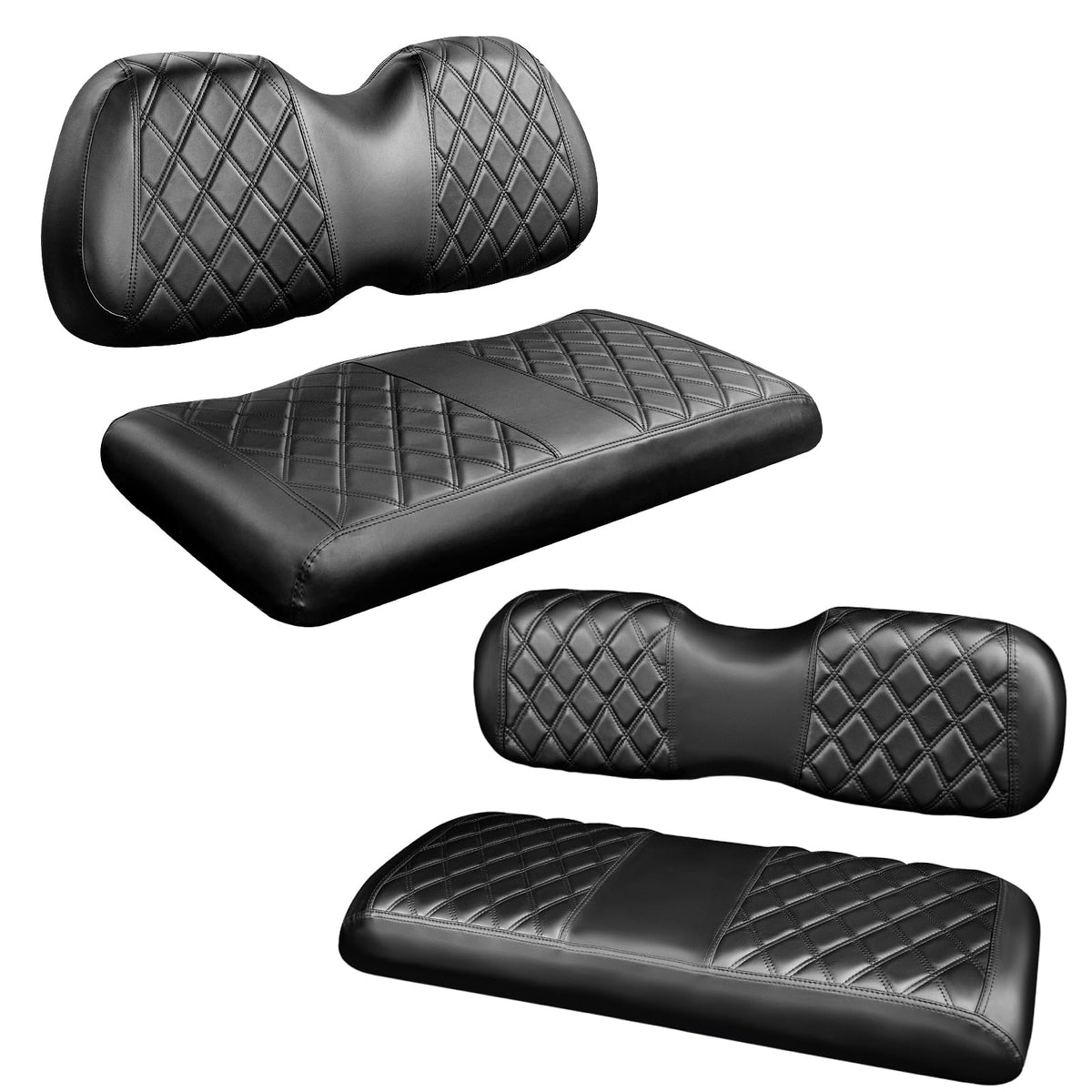 NOKINS golf cart seat covers front and backrest kit adds style and protection