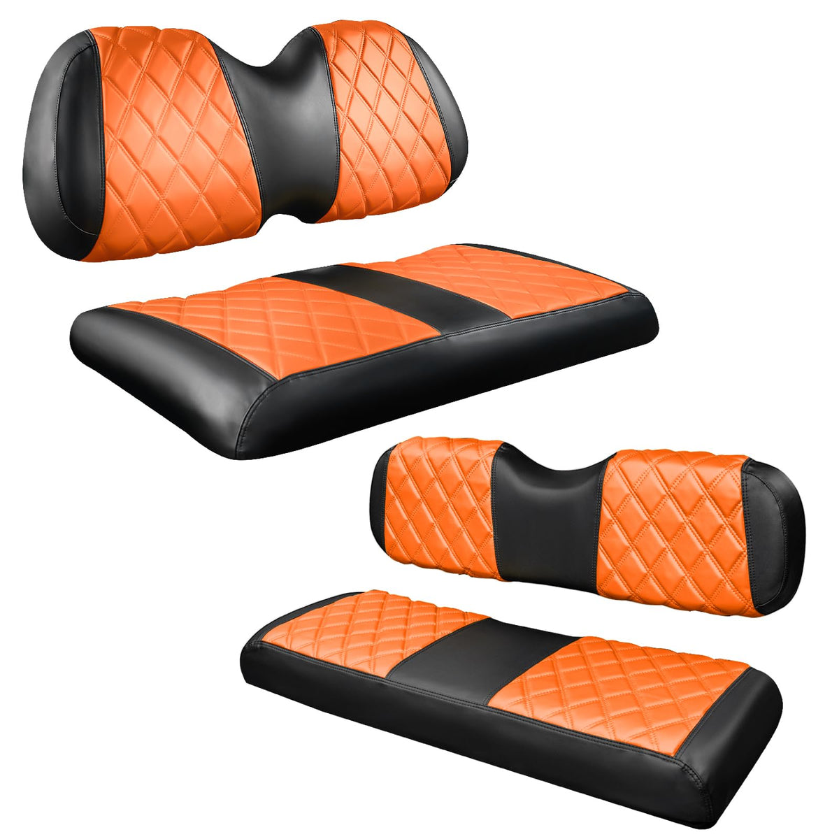 NOKINS front diamond seat covers for Club Car Precedent offer protection and style