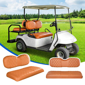 NOKINS front seat covers for EZGO Freedom TXT-T48; durable vinyl designed for easy cleanup.