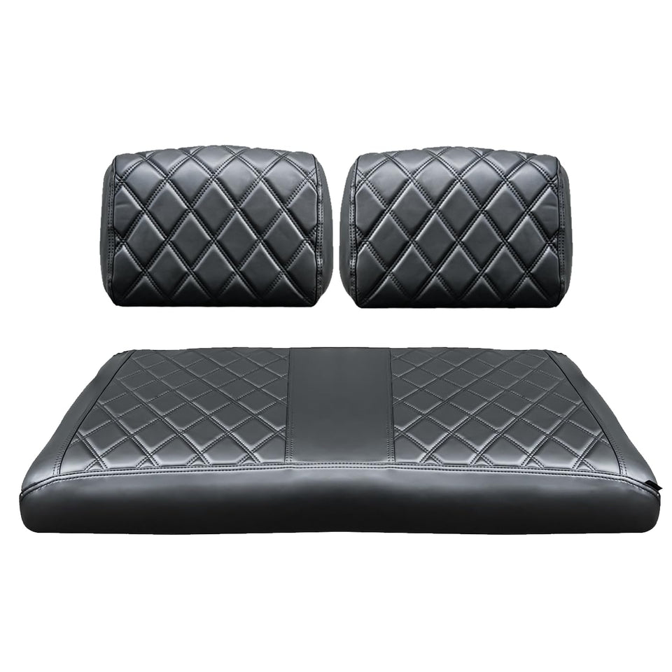 NOKINS Yamaha G22 front seat cover with black stitching provides durable protection.