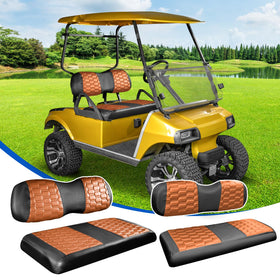 NOKINS hexagon carbon fiber front-left seat cover close-up shows durable, stylish protection.