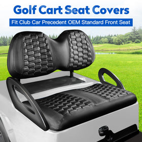 NOKINS hexagon carbon fiber rear seat cover protects cushions