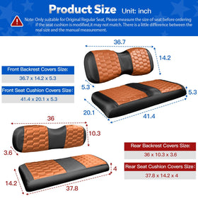 NOKINS golf cart seat covers kit installation without tools for quick upgrade