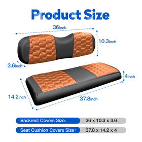 NOKINS seat cover helps prevent wear and fading during long golf rounds.