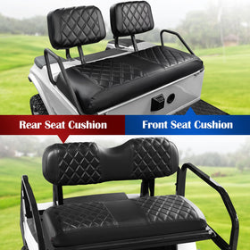 NOKINS rear seat cover with diamond stitching for EZGO TXT