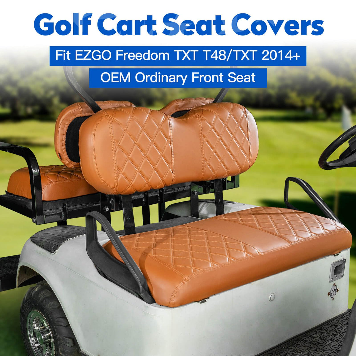NOKINS rear seat covers fit EZGO Freedom TXT-T48; keeps rear cushions clean during outdoor rides.