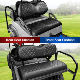 NOKINS rear seat cover fits aftermarket regular cushions for Club Car