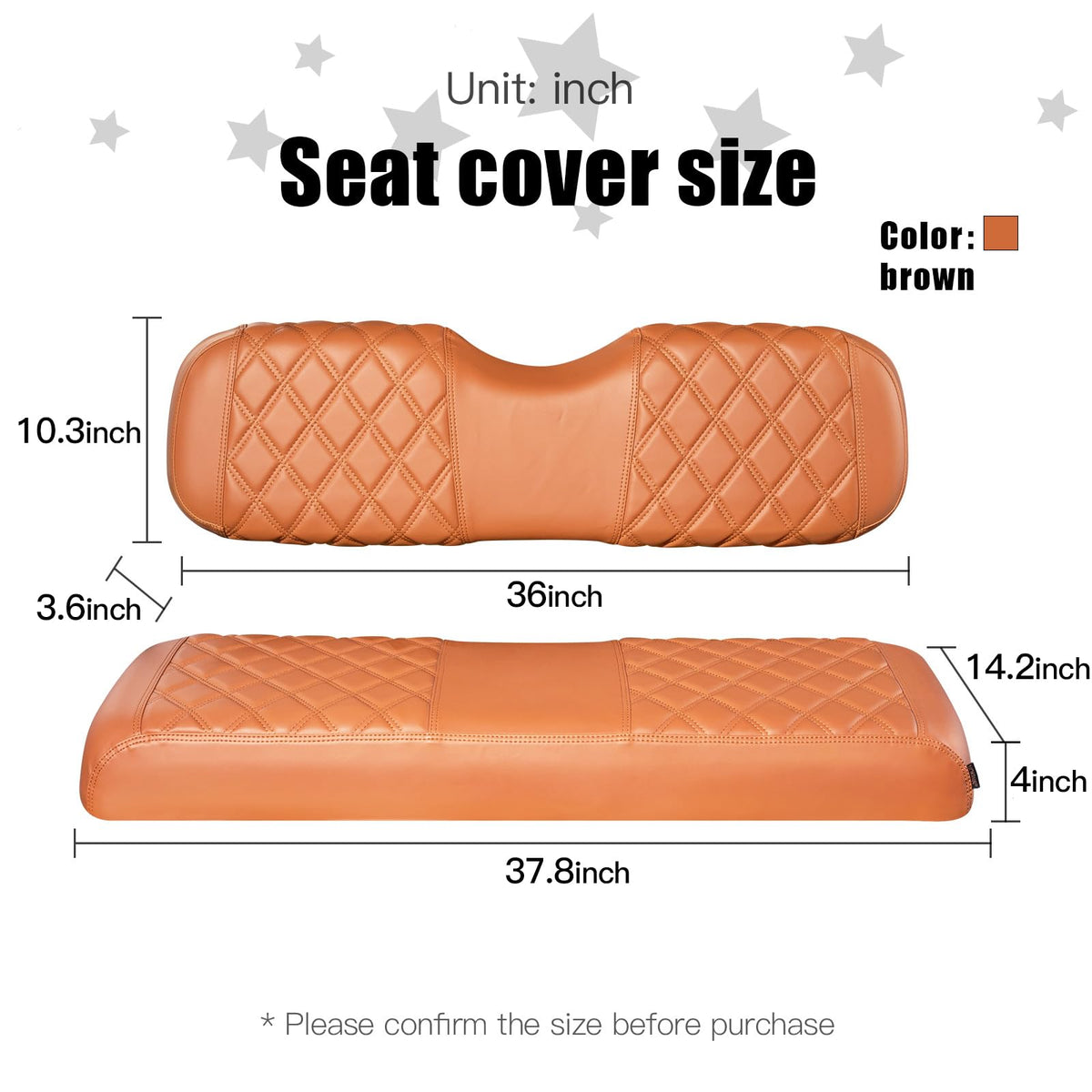 NOKINS universal-fit design for Club Car, EZGO, Yamaha rear seats