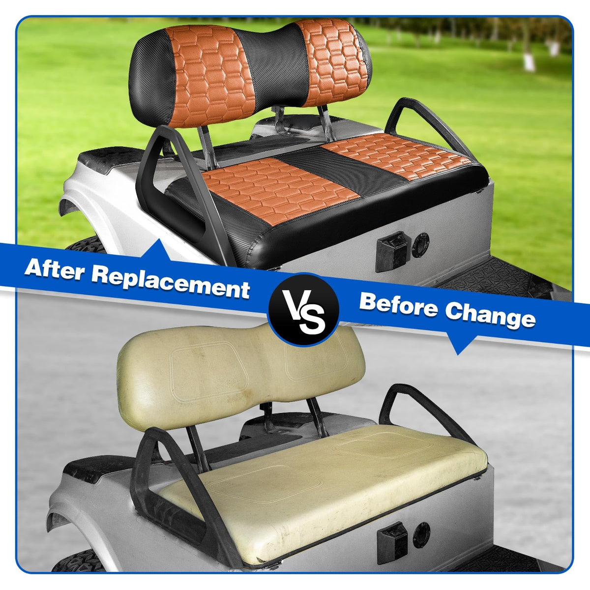 NOKINS UV-resistant close-up demonstrates fade-proof seating under sun exposure.