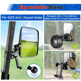 NOKINS side mirror built for all-weather durability and reliability