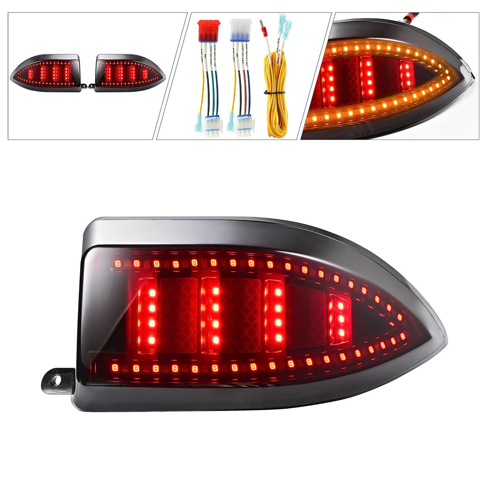 NOKINS taillight close-up: bright brake lights enhance visibility during night driving.