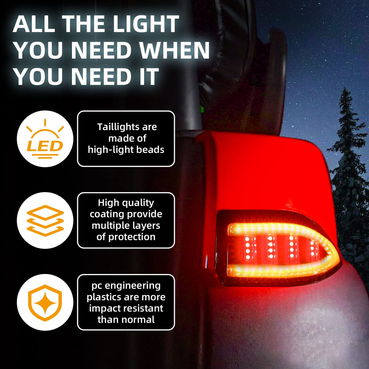 NOKINS taillight conversion wiring shows easy 3-pin to 4-pin compatibility.