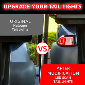 NOKINS flowing-water turn signals provide a premium, easily noticed signal.