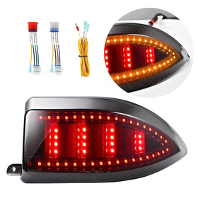 NOKINS golf cart taillight running and turn signals for clear lane changes.