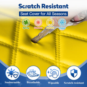 NOKINS durable vinyl fabric is easy to wipe clean and resists wear