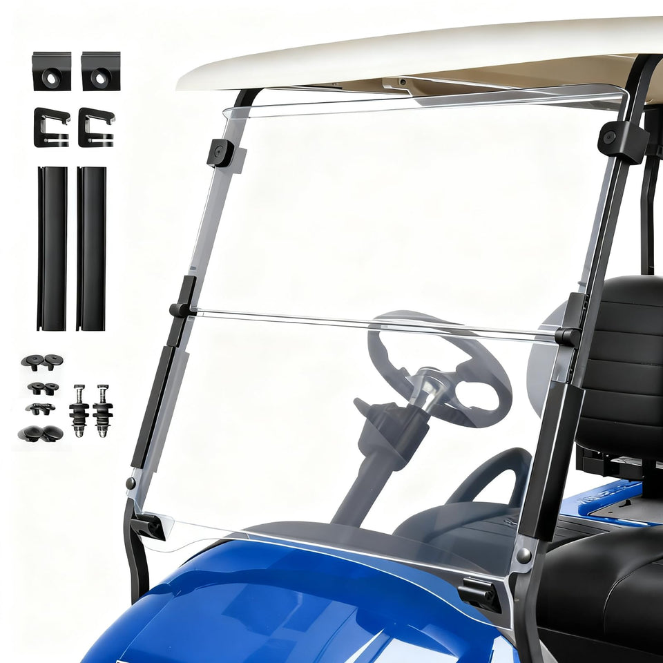 NOKINS golf cart windshield for Club Car Precedent offers a clear view and UV protection.
