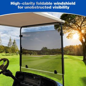 NOKINS windshield shields dust and rain on the golf cart