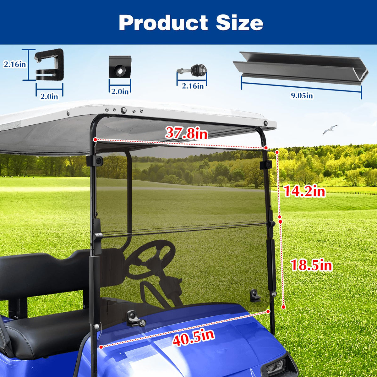 NOKINS easy install no drilling required on EZGO TXT