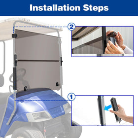 NOKINS weather protection windshield shielding wind and rain