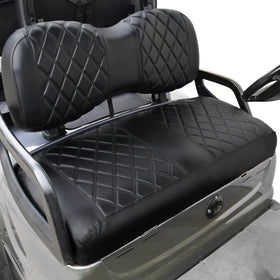 NOKINS YD diamond backrest cover showing durable vinyl and fade resistance.