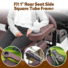 NOKINS installation-ready armrests with elastic substrate and foam support