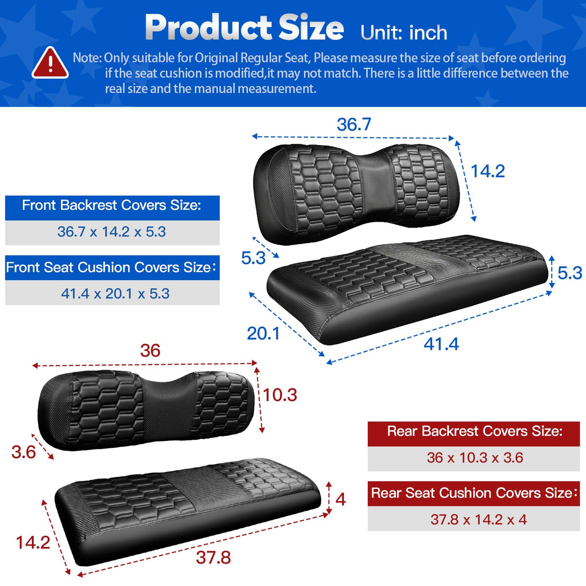 NOKINS hexagon carbon fiber rear seat cover complements cabin design.
