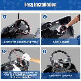 NOKINS high-quality PVC blue steering wheel durability
